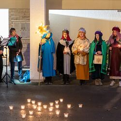 Sternsingen in der Siedlung